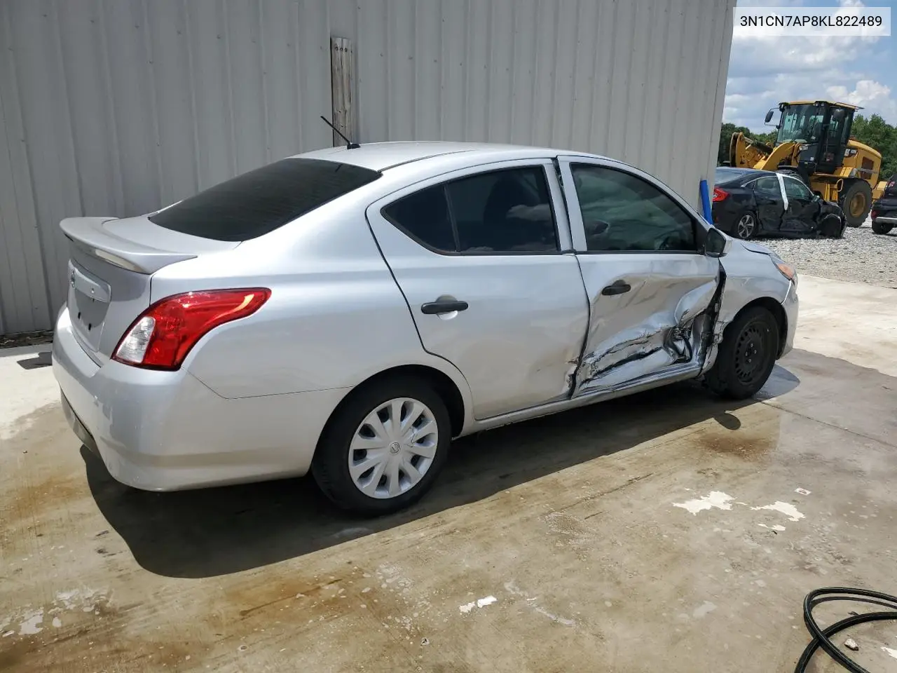 2019 Nissan Versa S VIN: 3N1CN7AP8KL822489 Lot: 62531365