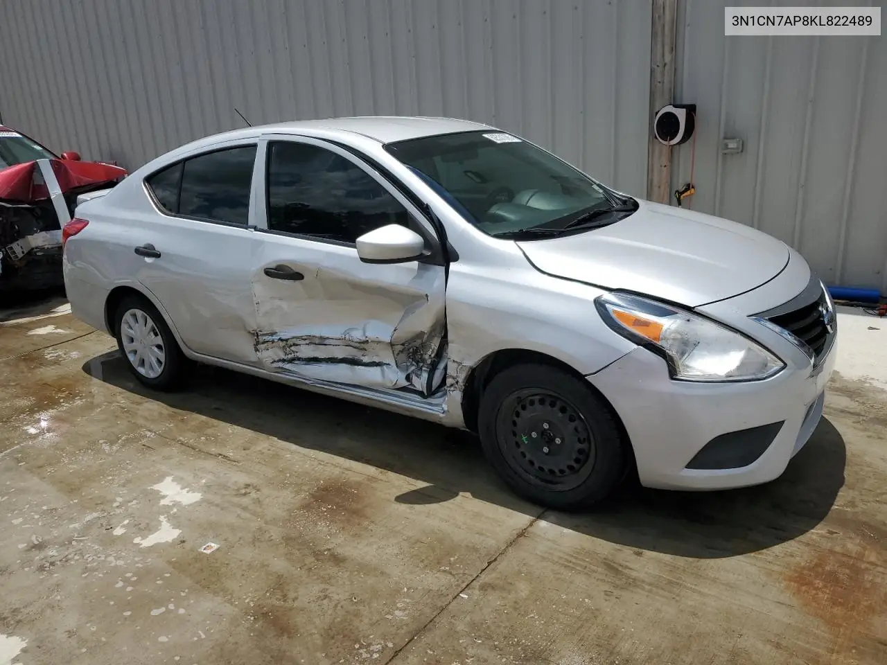 2019 Nissan Versa S VIN: 3N1CN7AP8KL822489 Lot: 62531365