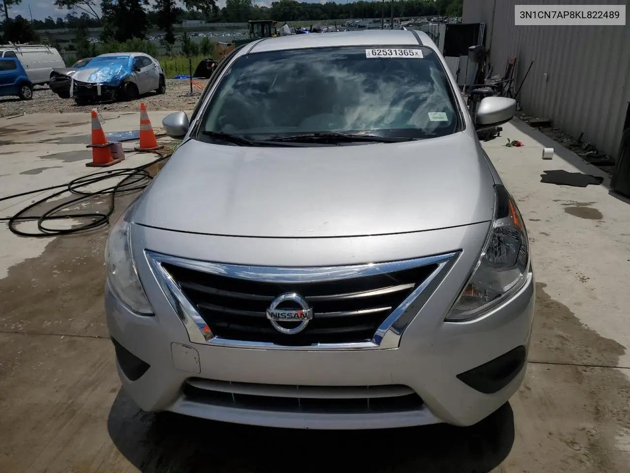 2019 Nissan Versa S VIN: 3N1CN7AP8KL822489 Lot: 62531365