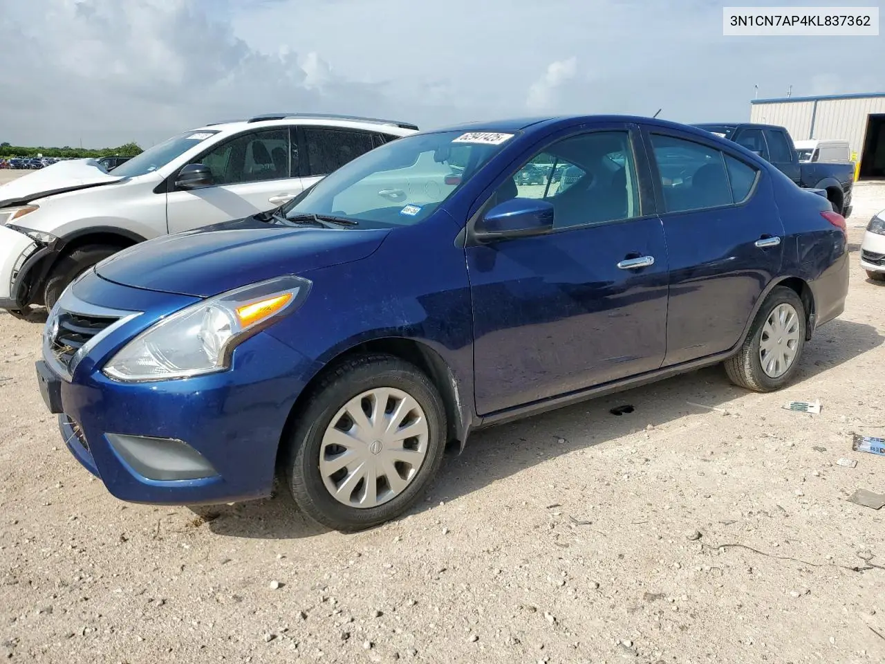 2019 Nissan Versa S VIN: 3N1CN7AP4KL837362 Lot: 62941425