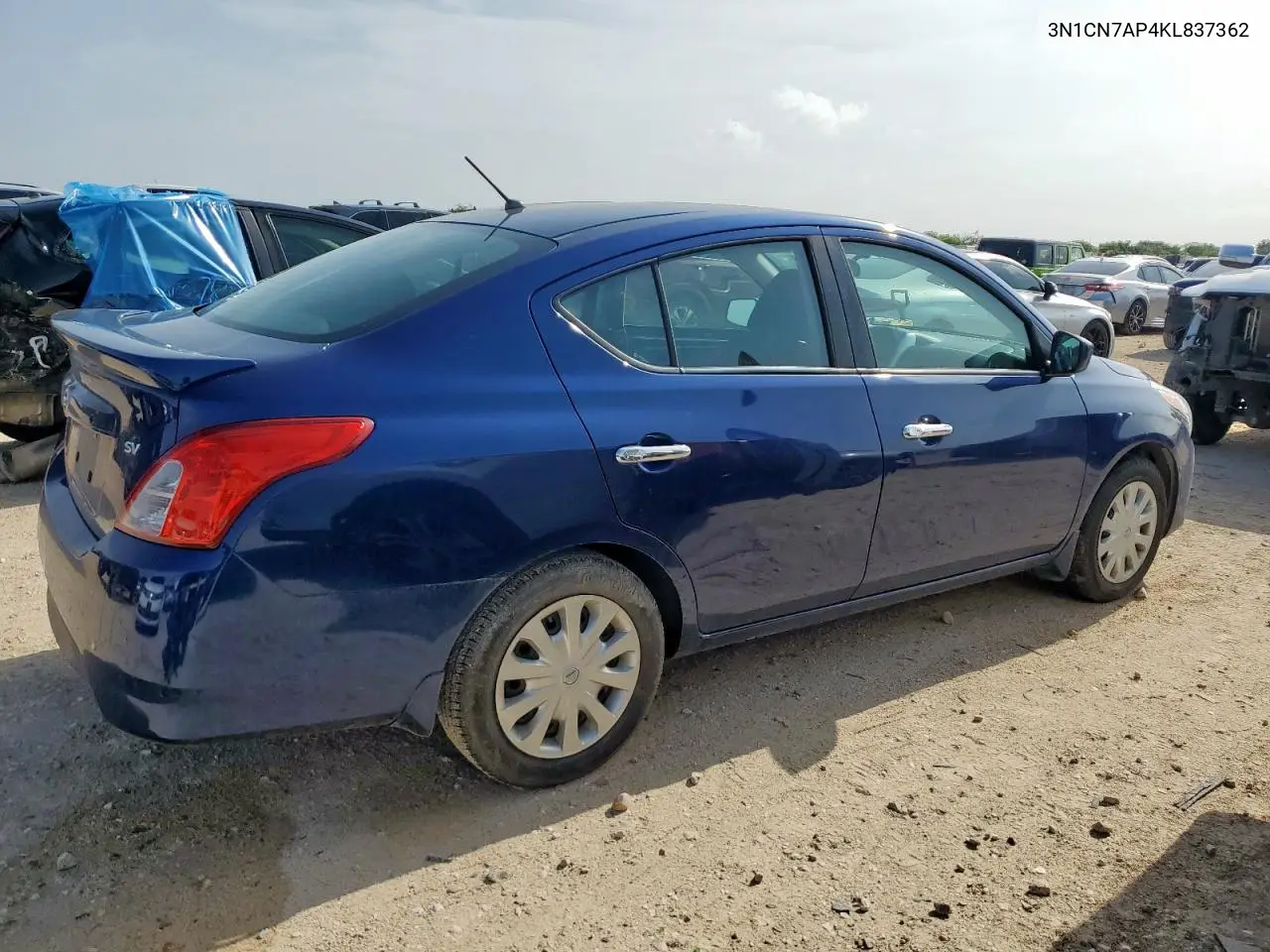 2019 Nissan Versa S VIN: 3N1CN7AP4KL837362 Lot: 62941425