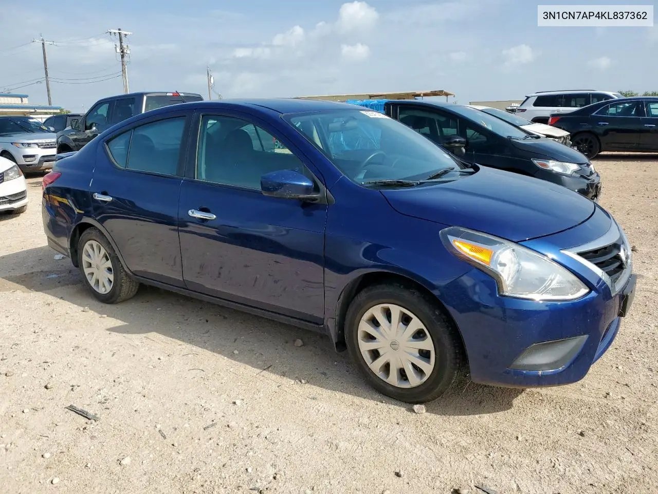 2019 Nissan Versa S VIN: 3N1CN7AP4KL837362 Lot: 62941425