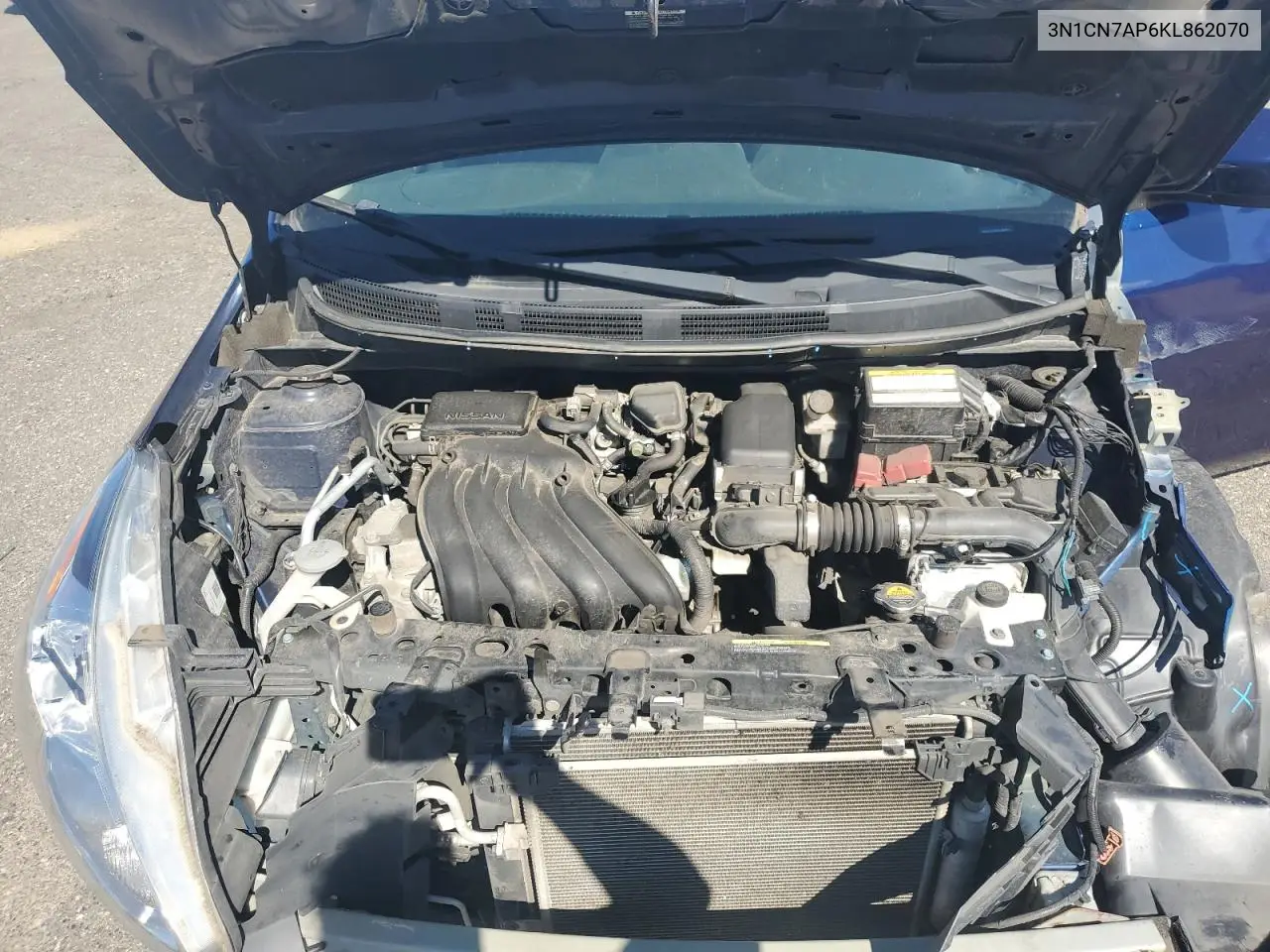 2019 Nissan Versa S VIN: 3N1CN7AP6KL862070 Lot: 63120785