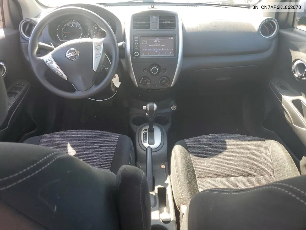2019 Nissan Versa S VIN: 3N1CN7AP6KL862070 Lot: 63120785
