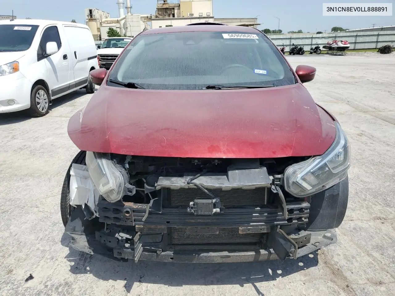 2020 Nissan Versa Sv VIN: 3N1CN8EV0LL888891 Lot: 56909685