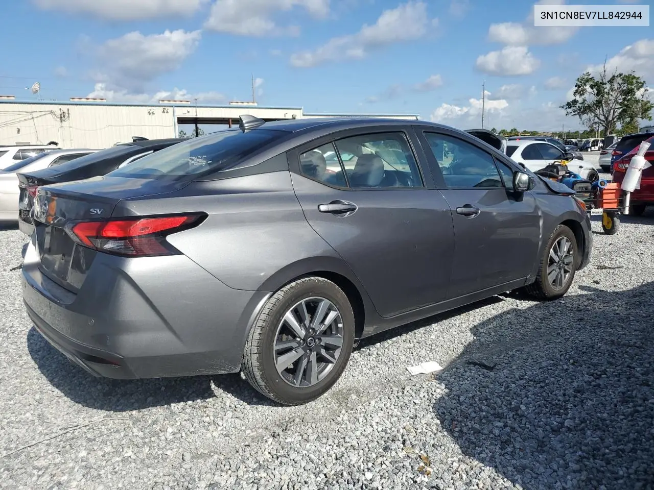 2020 Nissan Versa Sv VIN: 3N1CN8EV7LL842944 Lot: 57096475