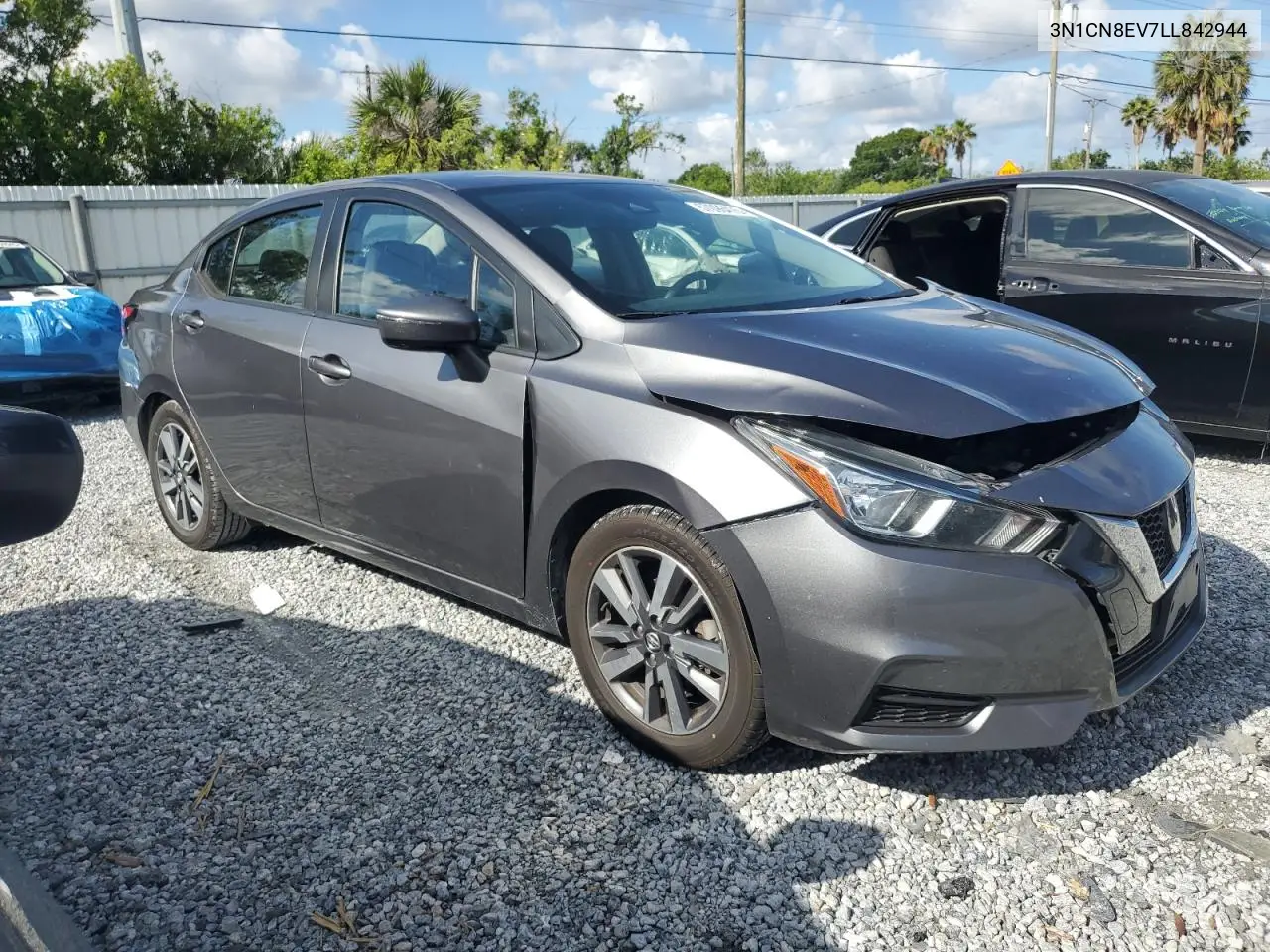 2020 Nissan Versa Sv VIN: 3N1CN8EV7LL842944 Lot: 57096475