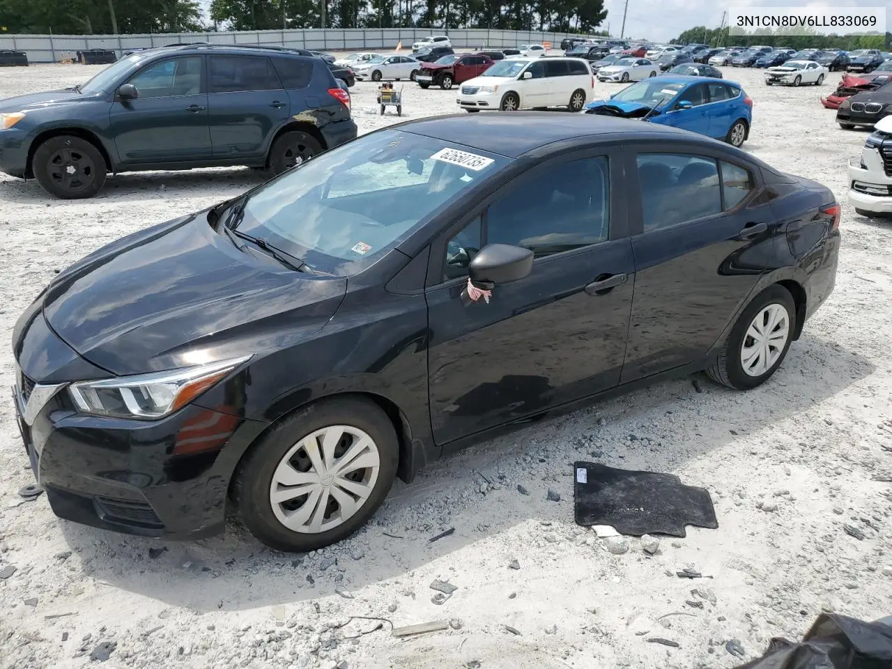 2020 Nissan Versa S VIN: 3N1CN8DV6LL833069 Lot: 62650735