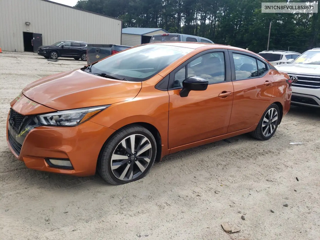 2020 Nissan Versa Sr VIN: 3N1CN8FV0LL853671 Lot: 62666315