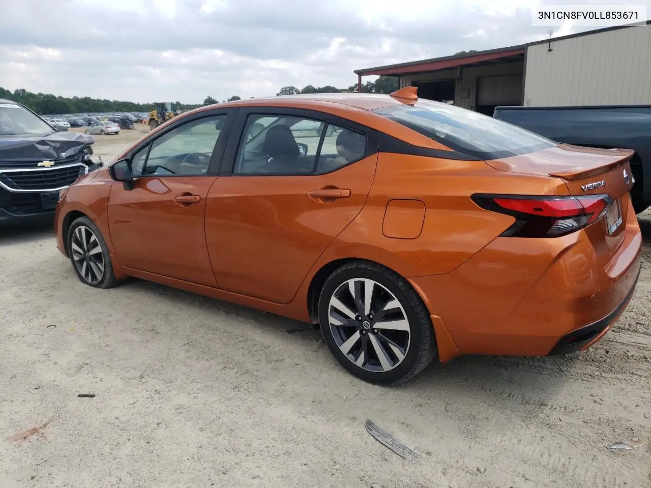 2020 Nissan Versa Sr VIN: 3N1CN8FV0LL853671 Lot: 62666315