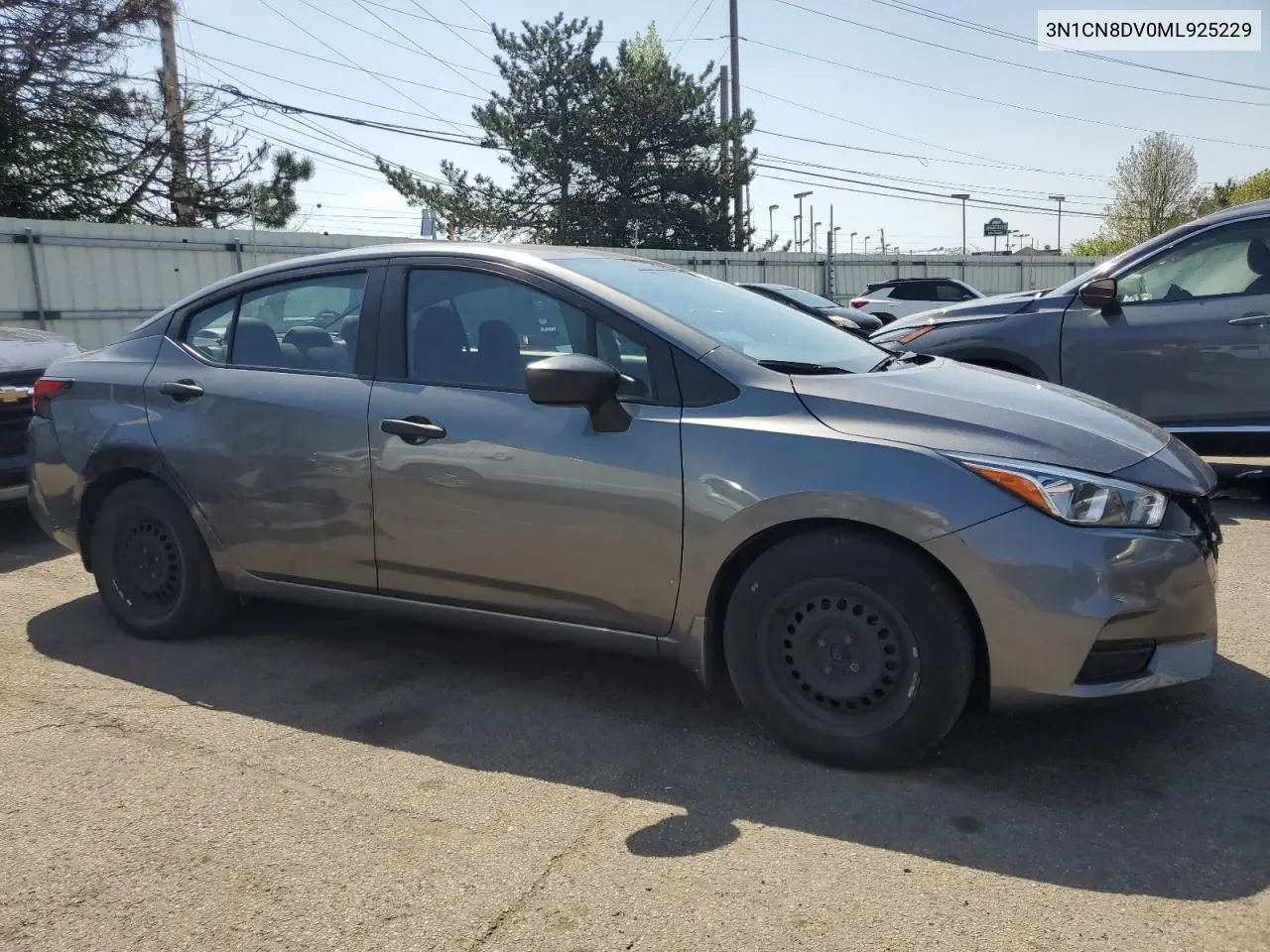 2021 Nissan Versa S VIN: 3N1CN8DV0ML925229 Lot: 53815695