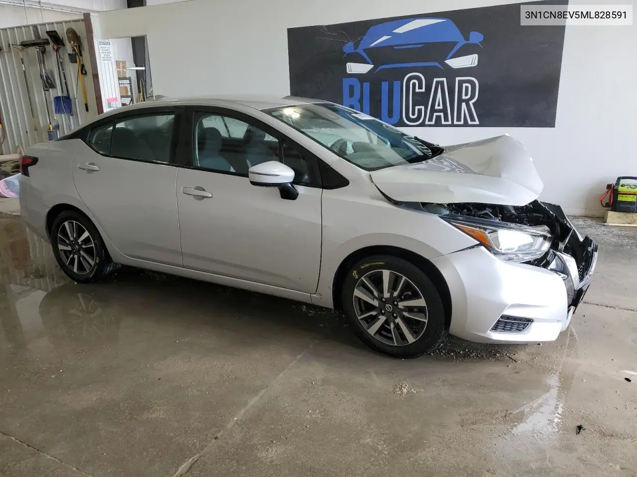 2021 Nissan Versa Sv VIN: 3N1CN8EV5ML828591 Lot: 55176005