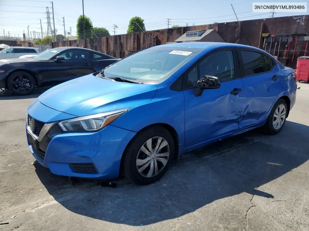 2021 Nissan Versa S VIN: 3N1CN8DV1ML893486 Lot: 55846015