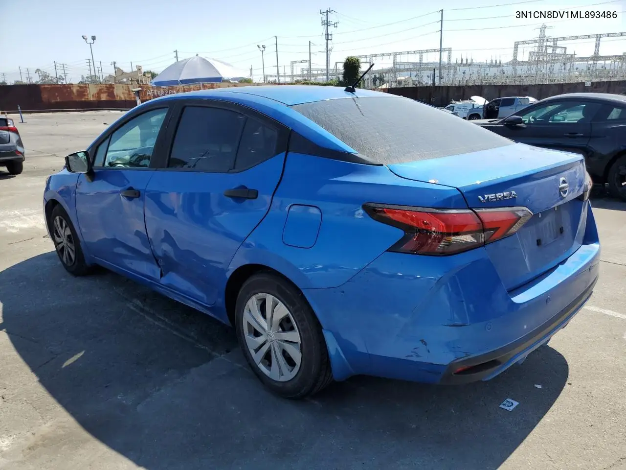 2021 Nissan Versa S VIN: 3N1CN8DV1ML893486 Lot: 55846015
