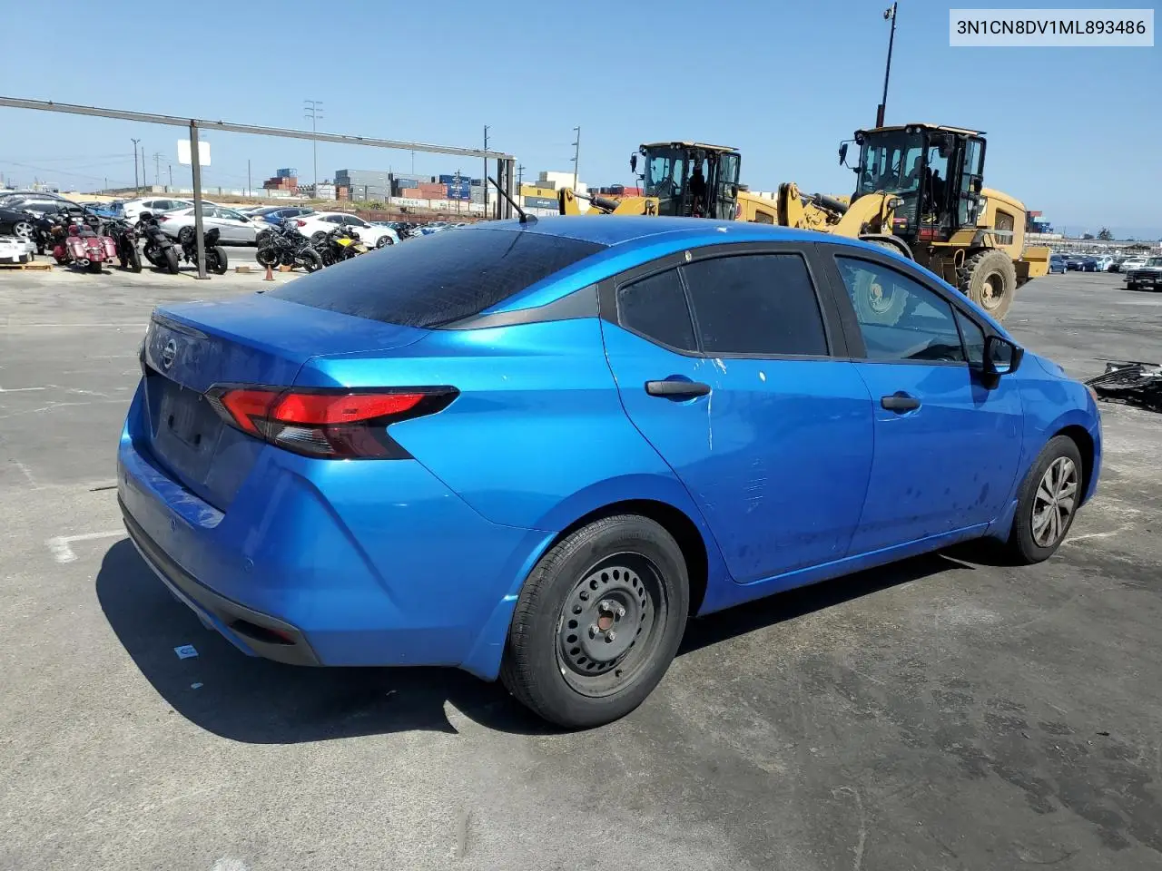 2021 Nissan Versa S VIN: 3N1CN8DV1ML893486 Lot: 55846015
