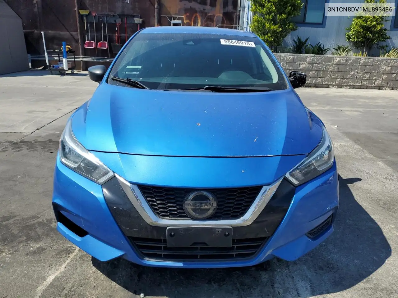 2021 Nissan Versa S VIN: 3N1CN8DV1ML893486 Lot: 55846015