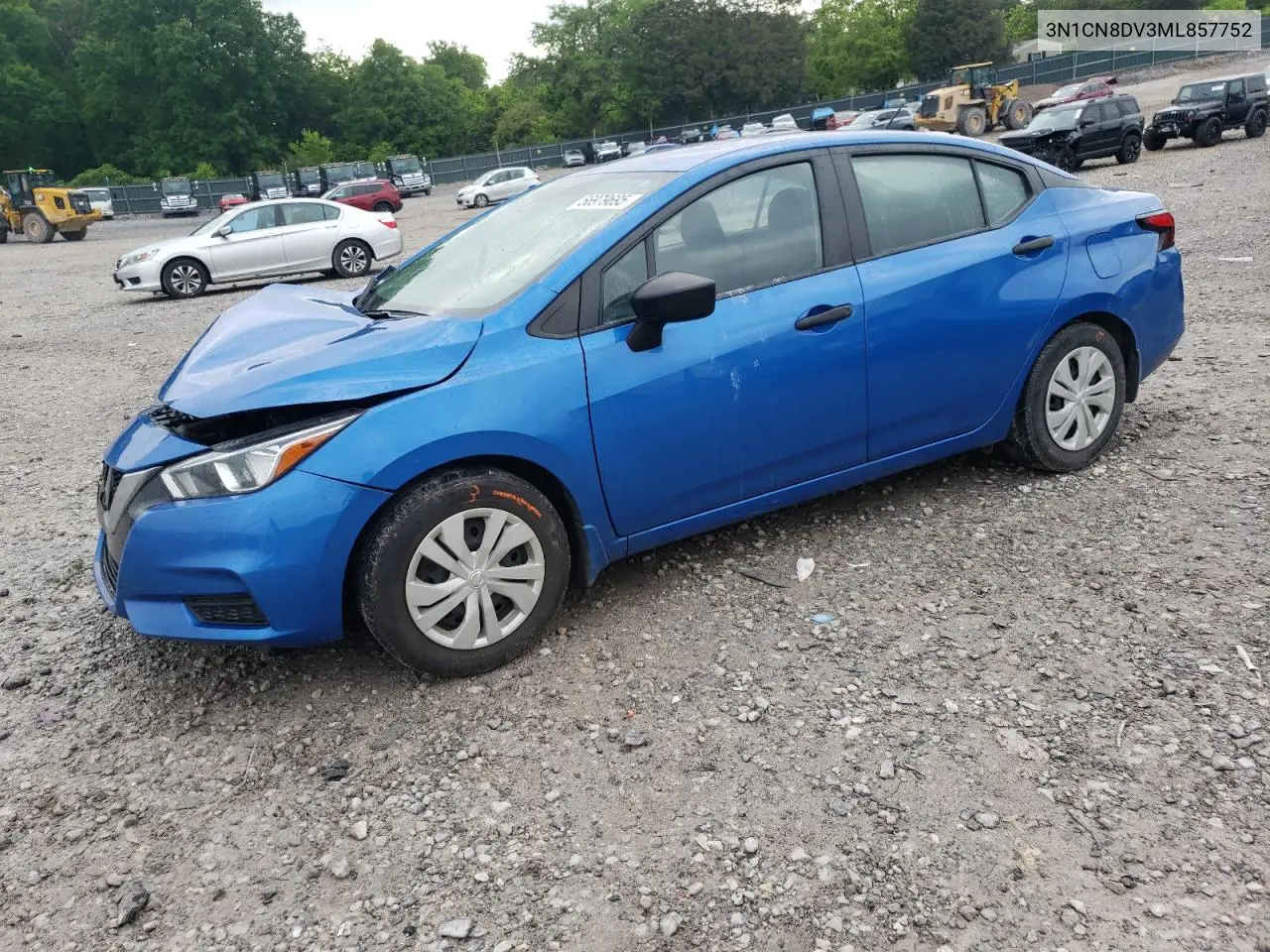 2021 Nissan Versa S VIN: 3N1CN8DV3ML857752 Lot: 56979695