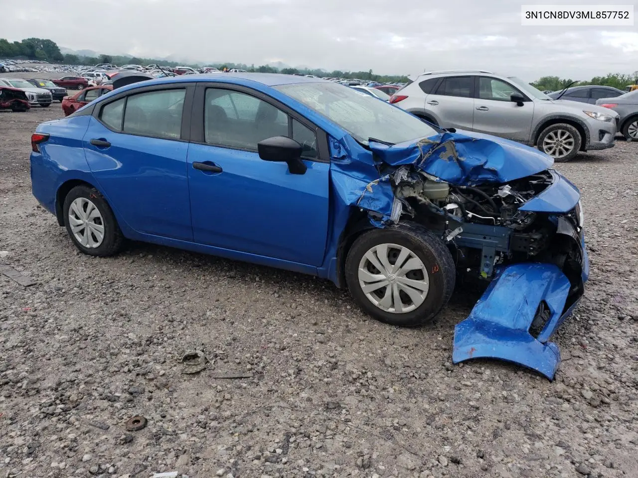 2021 Nissan Versa S VIN: 3N1CN8DV3ML857752 Lot: 56979695