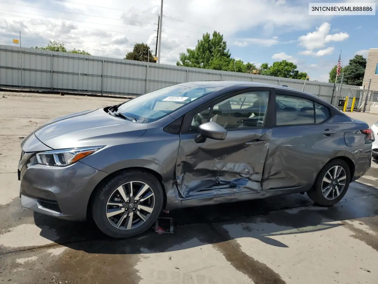 2021 Nissan Versa Sv VIN: 3N1CN8EV5ML888886 Lot: 59003575