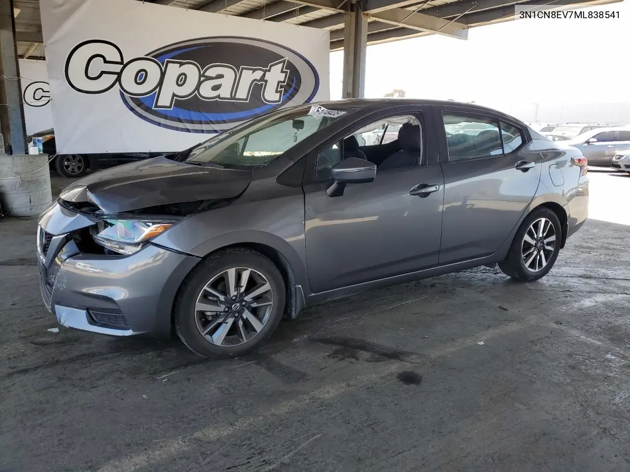 2021 Nissan Versa Sv VIN: 3N1CN8EV7ML838541 Lot: 61648435