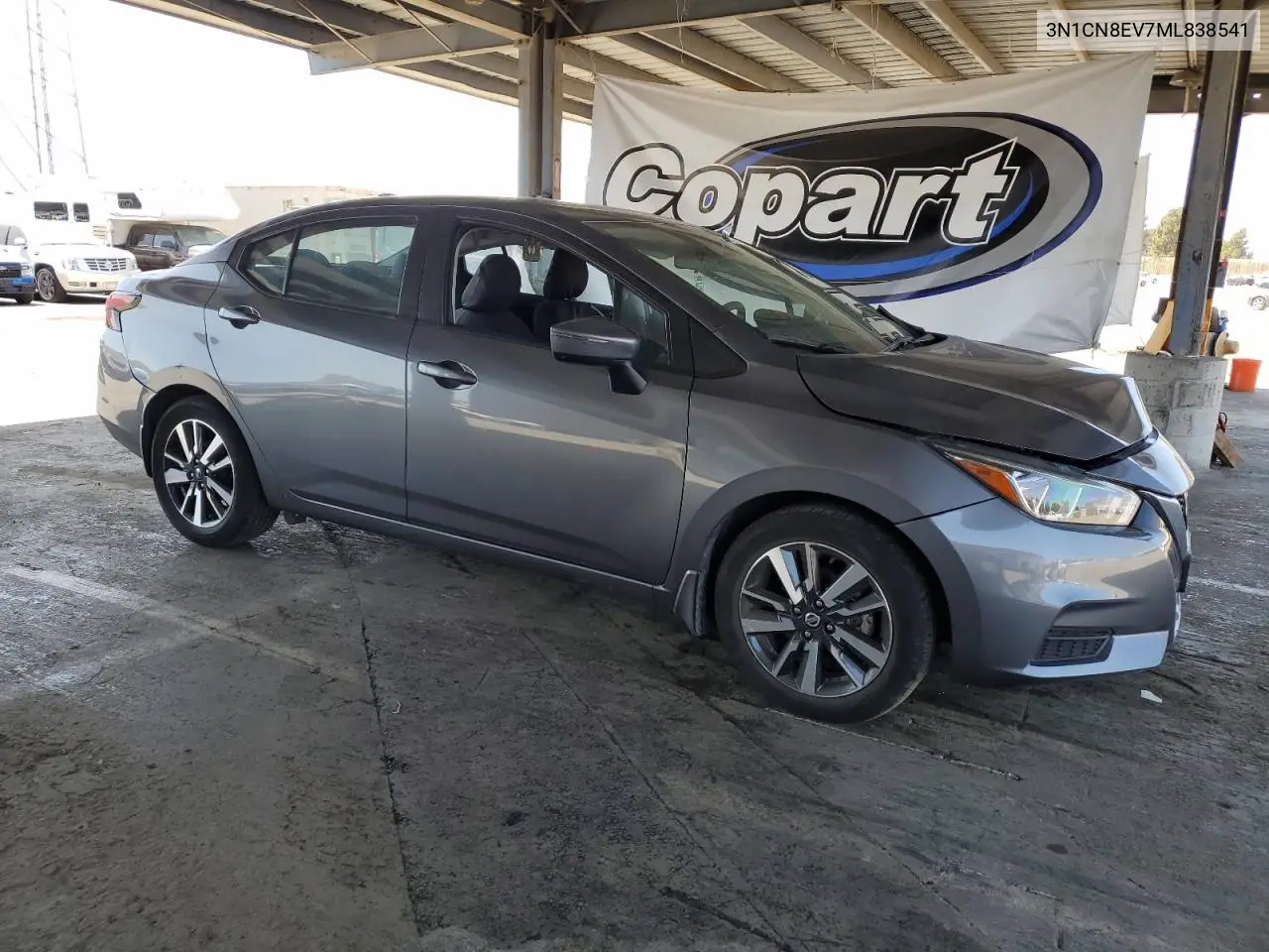 2021 Nissan Versa Sv VIN: 3N1CN8EV7ML838541 Lot: 61648435