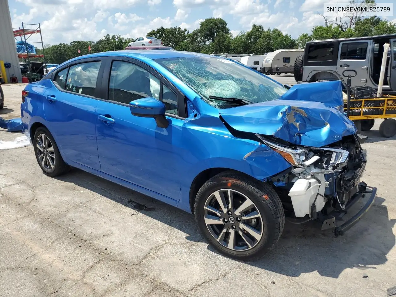 2021 Nissan Versa Sv VIN: 3N1CN8EV0ML825789 Lot: 61790915