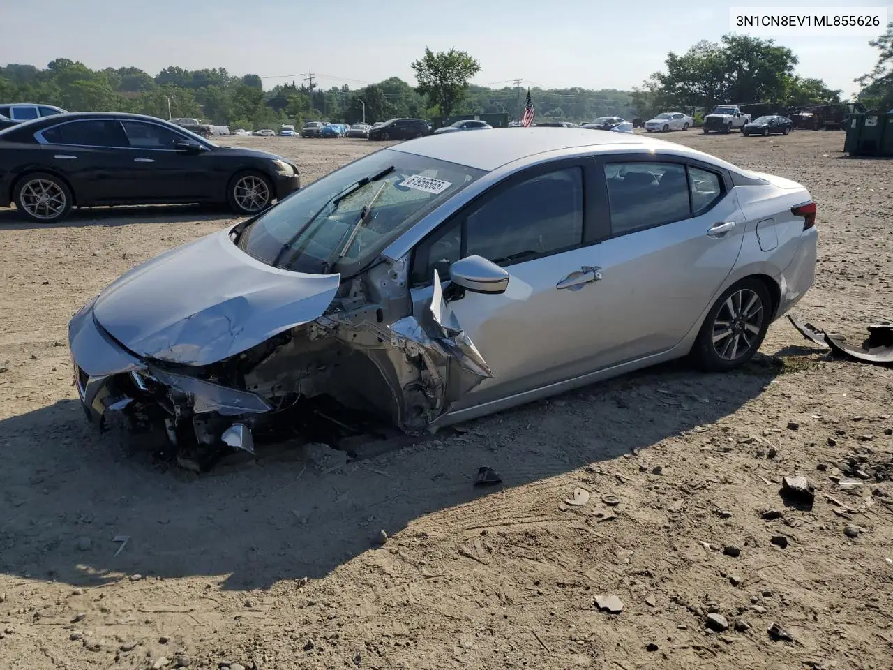 2021 Nissan Versa Sv VIN: 3N1CN8EV1ML855626 Lot: 61956665