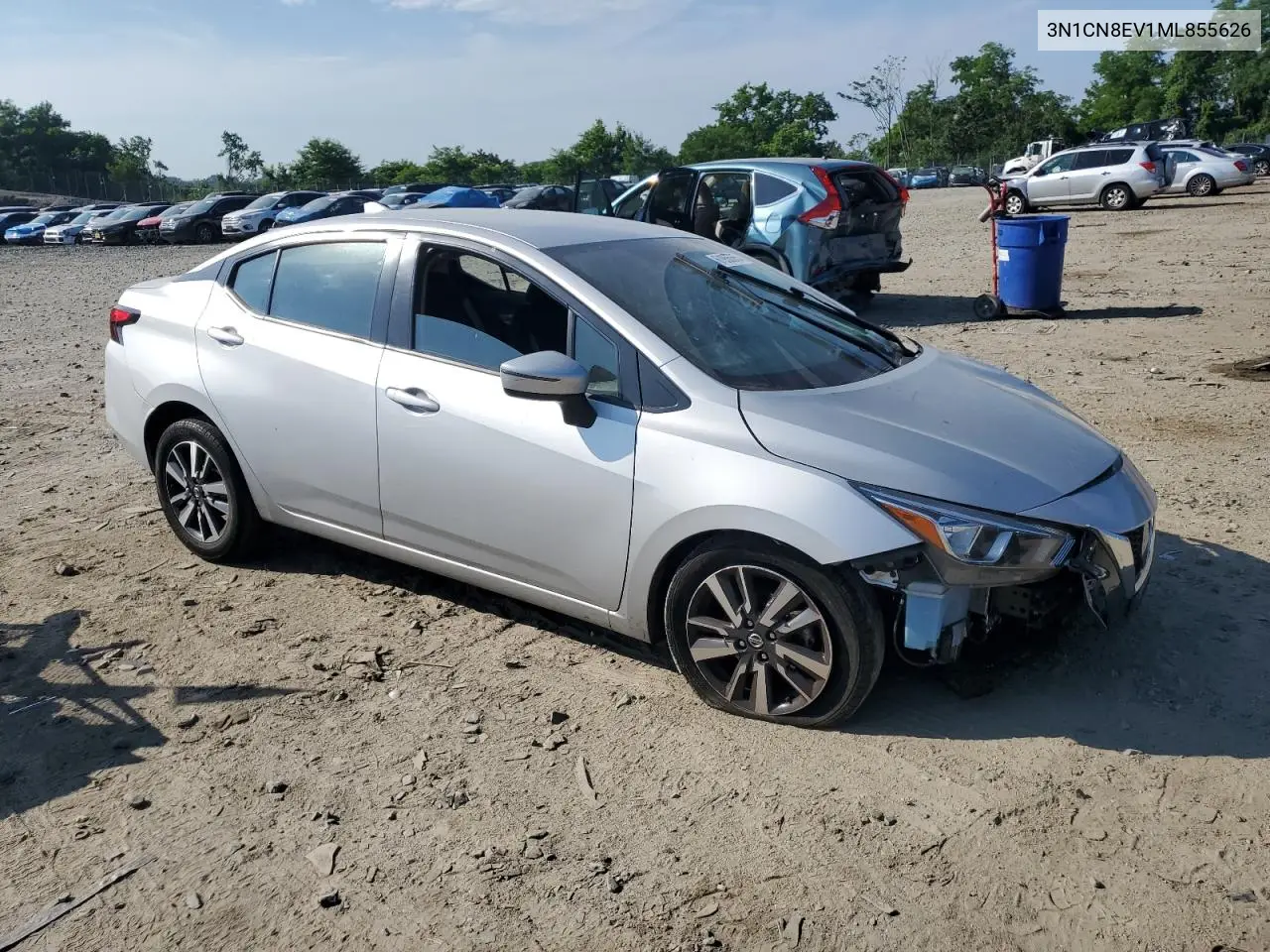 2021 Nissan Versa Sv VIN: 3N1CN8EV1ML855626 Lot: 61956665