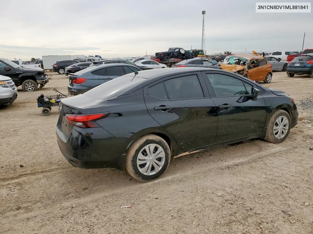 2021 Nissan Versa S VIN: 3N1CN8DV1ML881841 Lot: 62170835