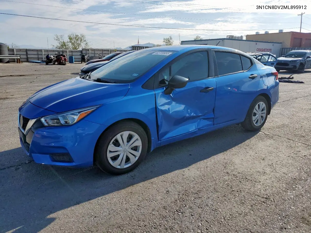2021 Nissan Versa S VIN: 3N1CN8DV2ML895912 Lot: 62720855