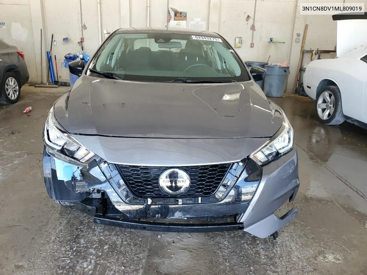 2021 Nissan Versa S VIN: 3N1CN8DV1ML809019 Lot: 62943275