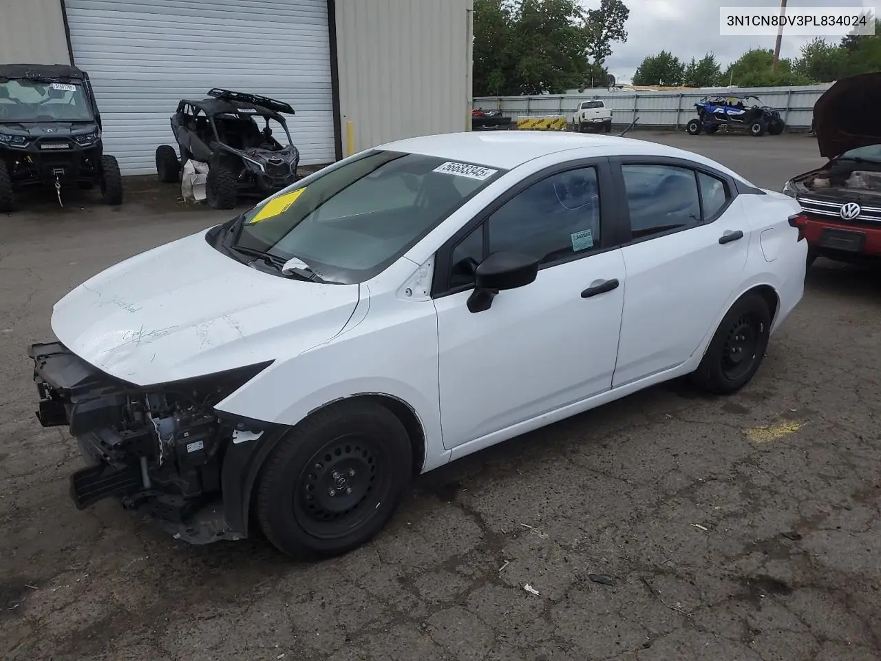 2023 Nissan Versa S VIN: 3N1CN8DV3PL834024 Lot: 56683345