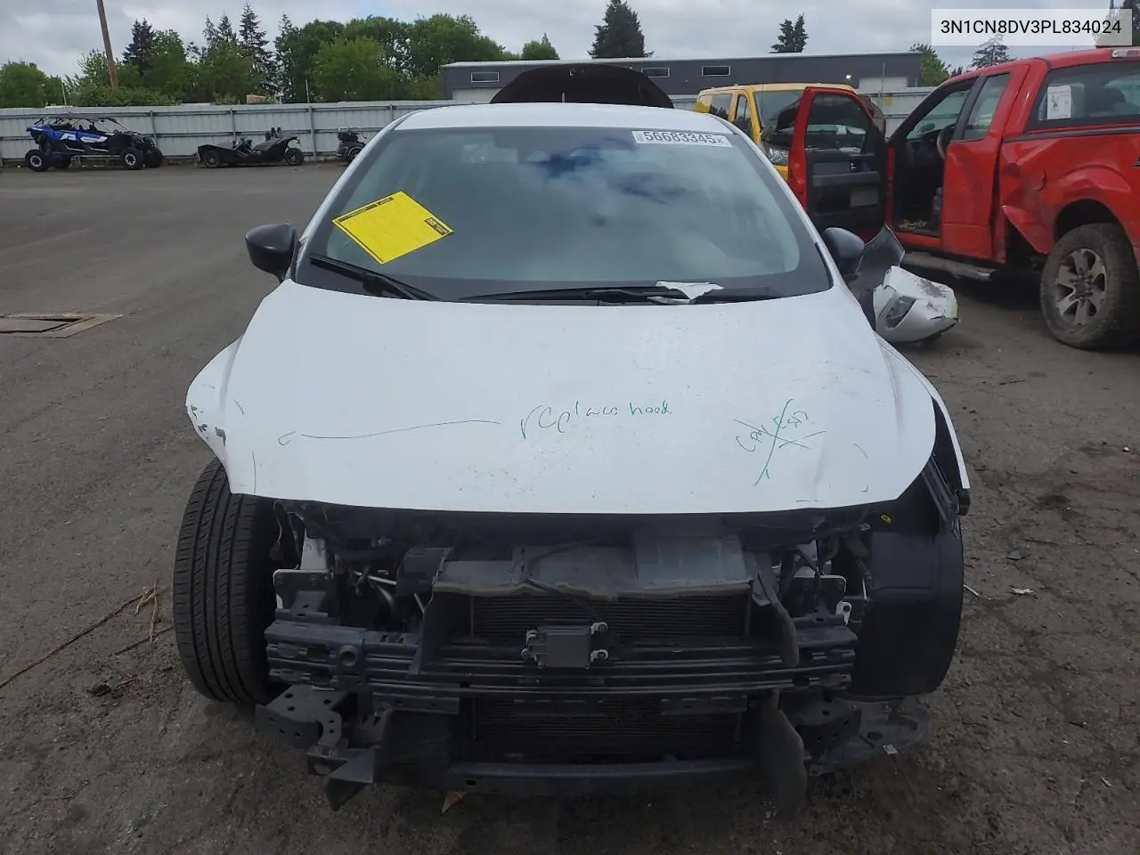 2023 Nissan Versa S VIN: 3N1CN8DV3PL834024 Lot: 56683345