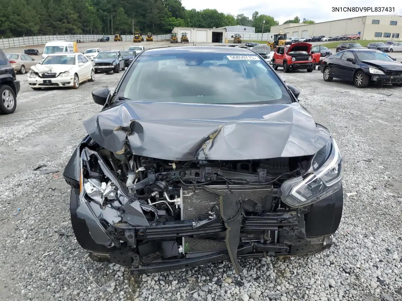 2023 Nissan Versa S VIN: 3N1CN8DV9PL837431 Lot: 56859715