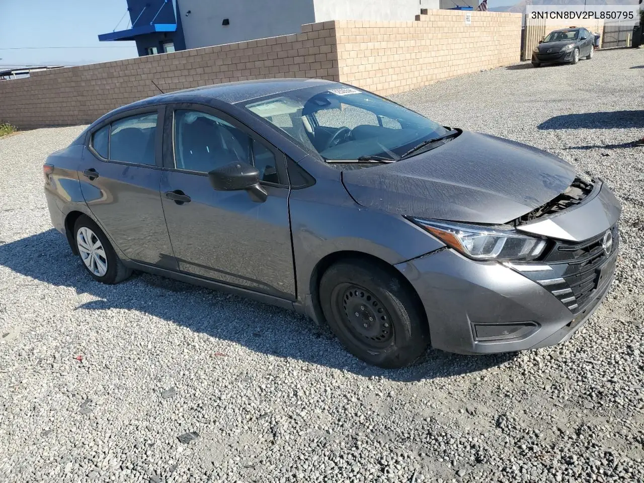 2023 Nissan Versa S VIN: 3N1CN8DV2PL850795 Lot: 62505595