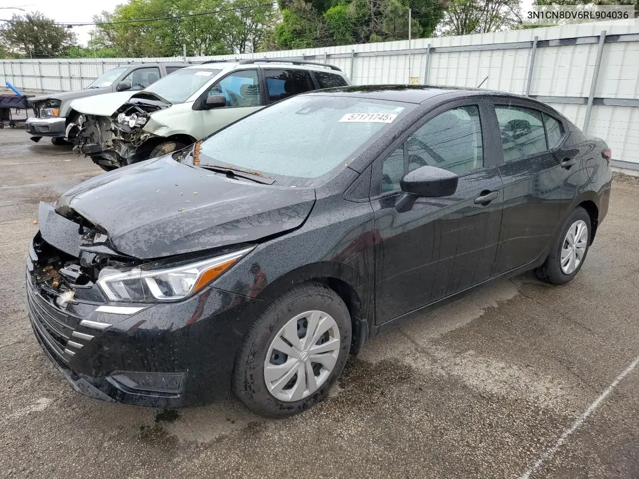 2024 Nissan Versa S VIN: 3N1CN8DV6RL904036 Lot: 57171745