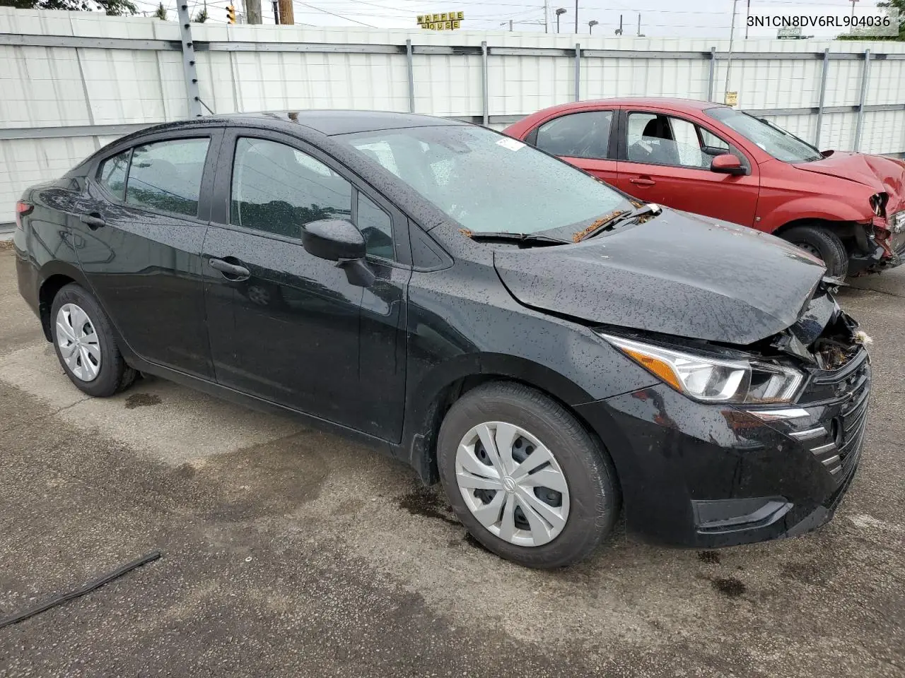 2024 Nissan Versa S VIN: 3N1CN8DV6RL904036 Lot: 57171745