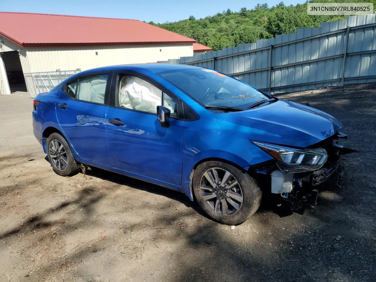2024 Nissan Versa S VIN: 3N1CN8DV7RL840525 Lot: 63012265