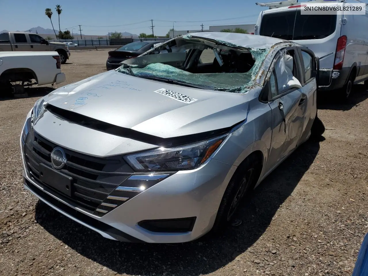 2025 Nissan Versa S VIN: 3N1CN8DV6SL821289 Lot: 62599545