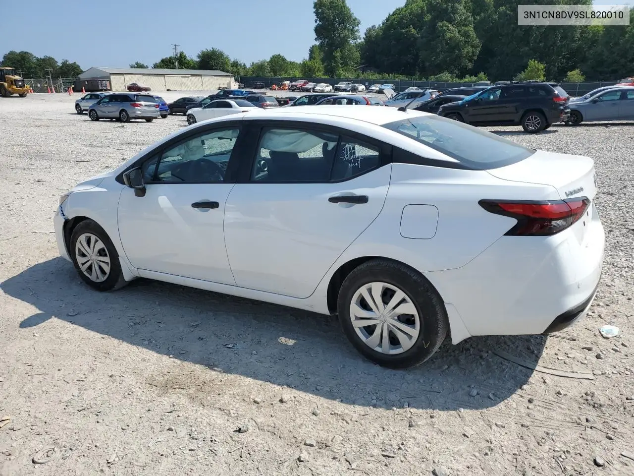 2025 Nissan Versa S VIN: 3N1CN8DV9SL820010 Lot: 62690075