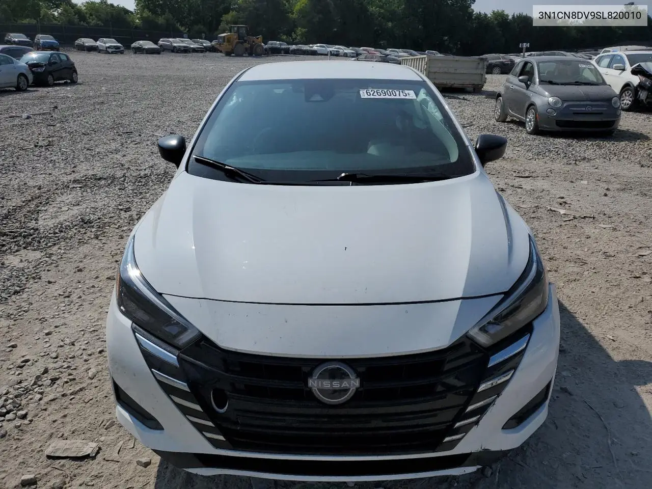 2025 Nissan Versa S VIN: 3N1CN8DV9SL820010 Lot: 62690075