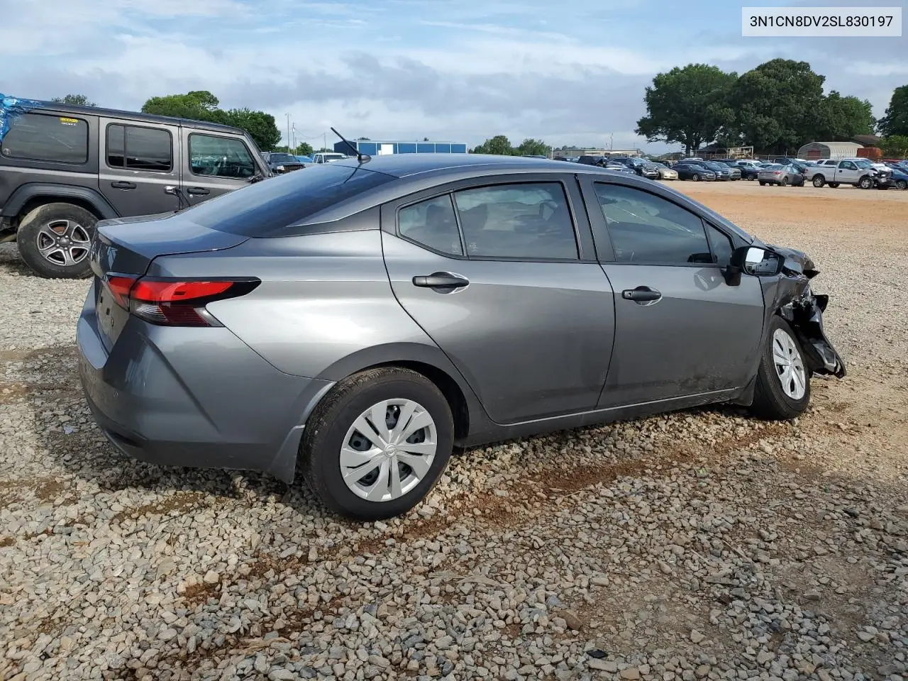 2025 Nissan Versa S VIN: 3N1CN8DV2SL830197 Lot: 63136595