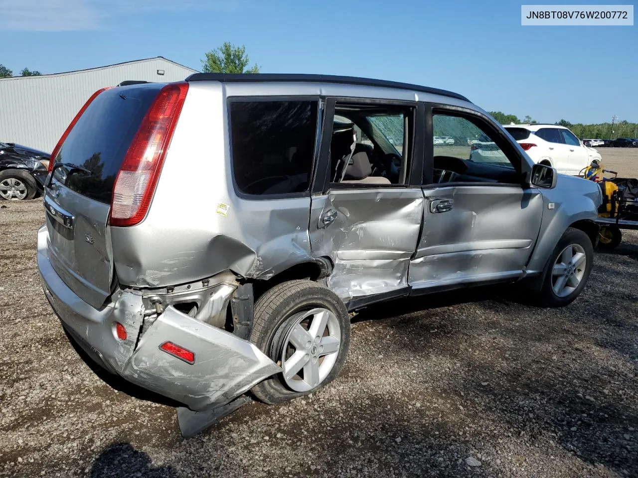 2006 Nissan X-Trail Xe VIN: JN8BT08V76W200772 Lot: 62078634