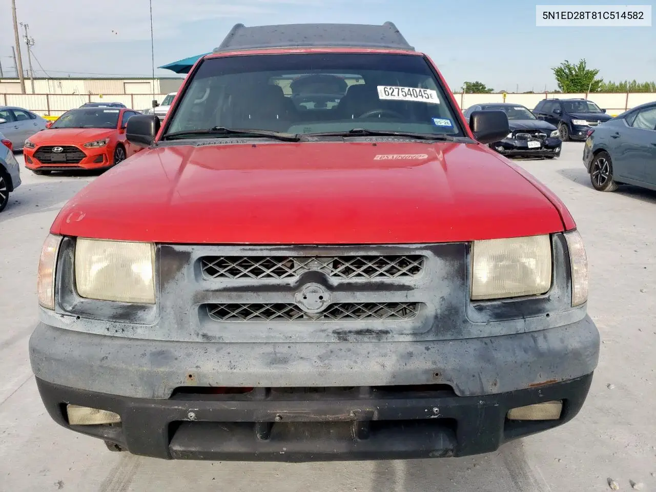 2001 Nissan Xterra Xe VIN: 5N1ED28T81C514582 Lot: 62754045