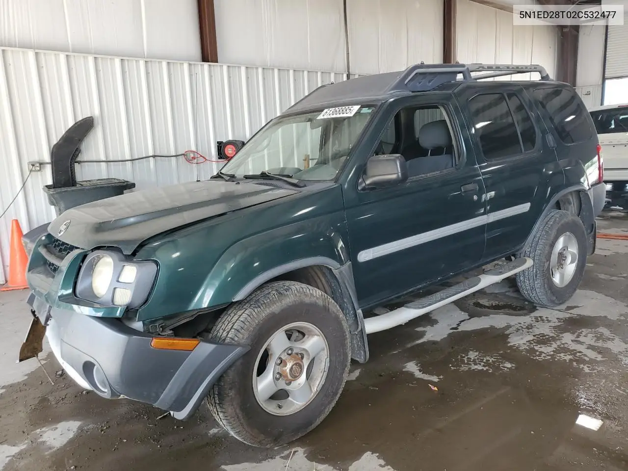 2002 Nissan Xterra Xe VIN: 5N1ED28T02C532477 Lot: 61368885