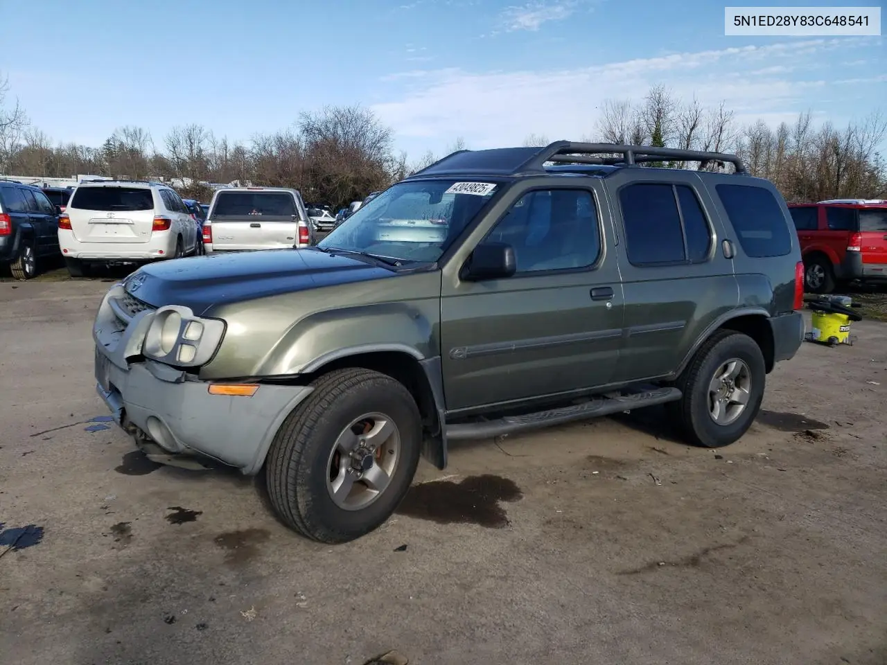 2003 Nissan Xterra Xe VIN: 5N1ED28Y83C648541 Lot: 43049825