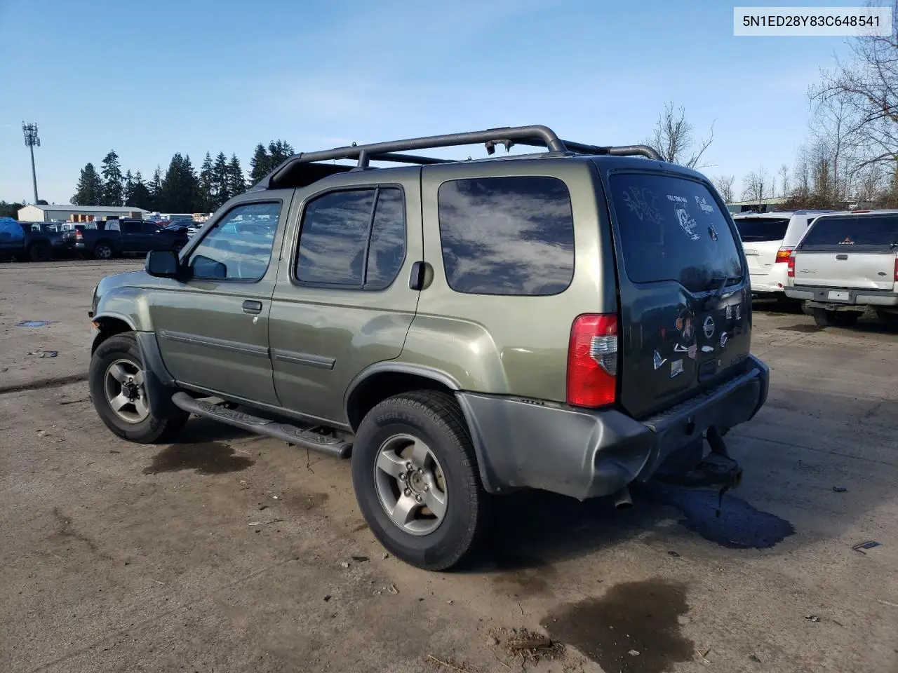 2003 Nissan Xterra Xe VIN: 5N1ED28Y83C648541 Lot: 43049825