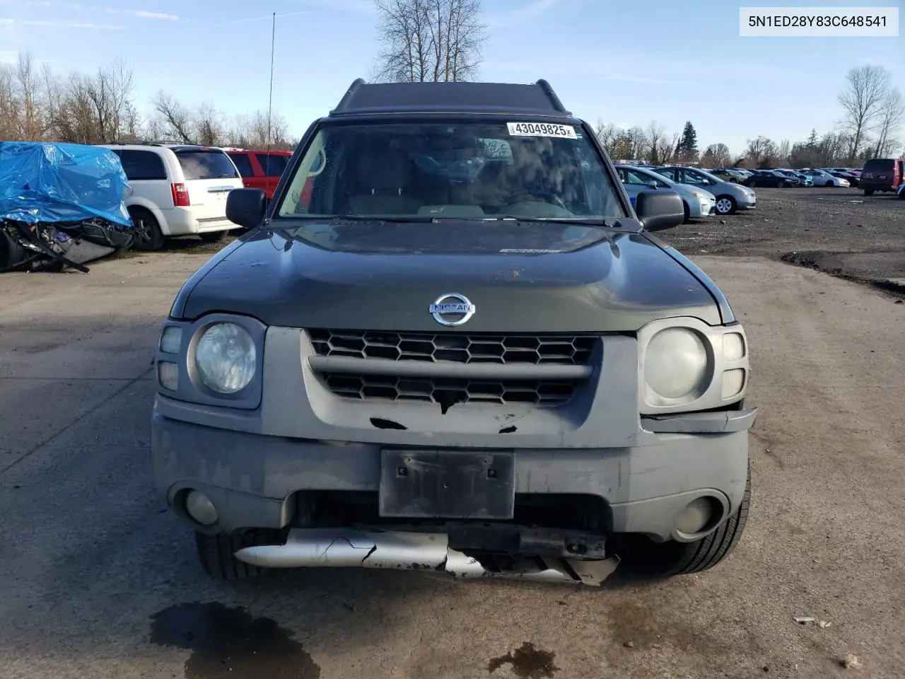 2003 Nissan Xterra Xe VIN: 5N1ED28Y83C648541 Lot: 43049825