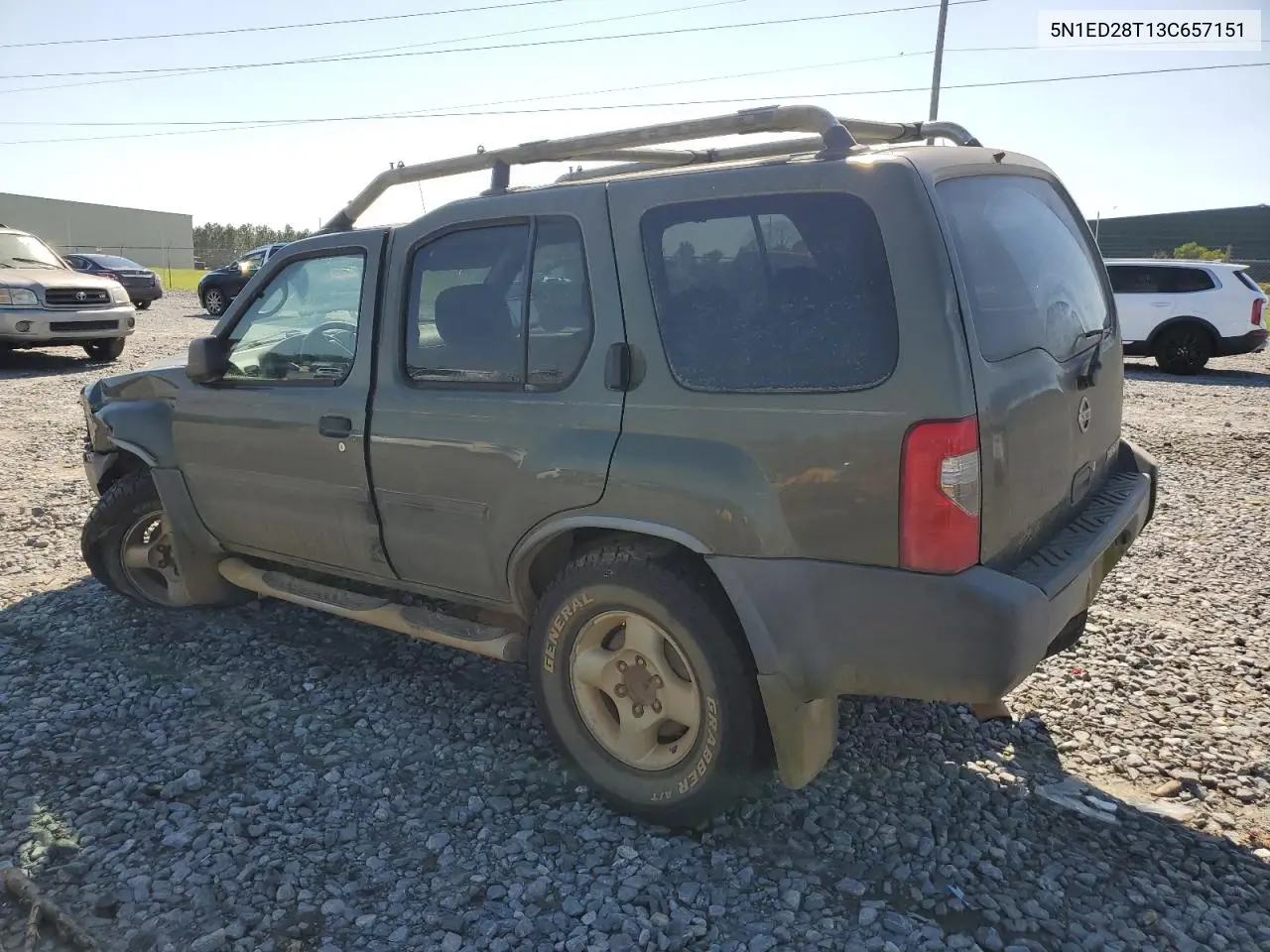 2003 Nissan Xterra Xe VIN: 5N1ED28T13C657151 Lot: 52162905
