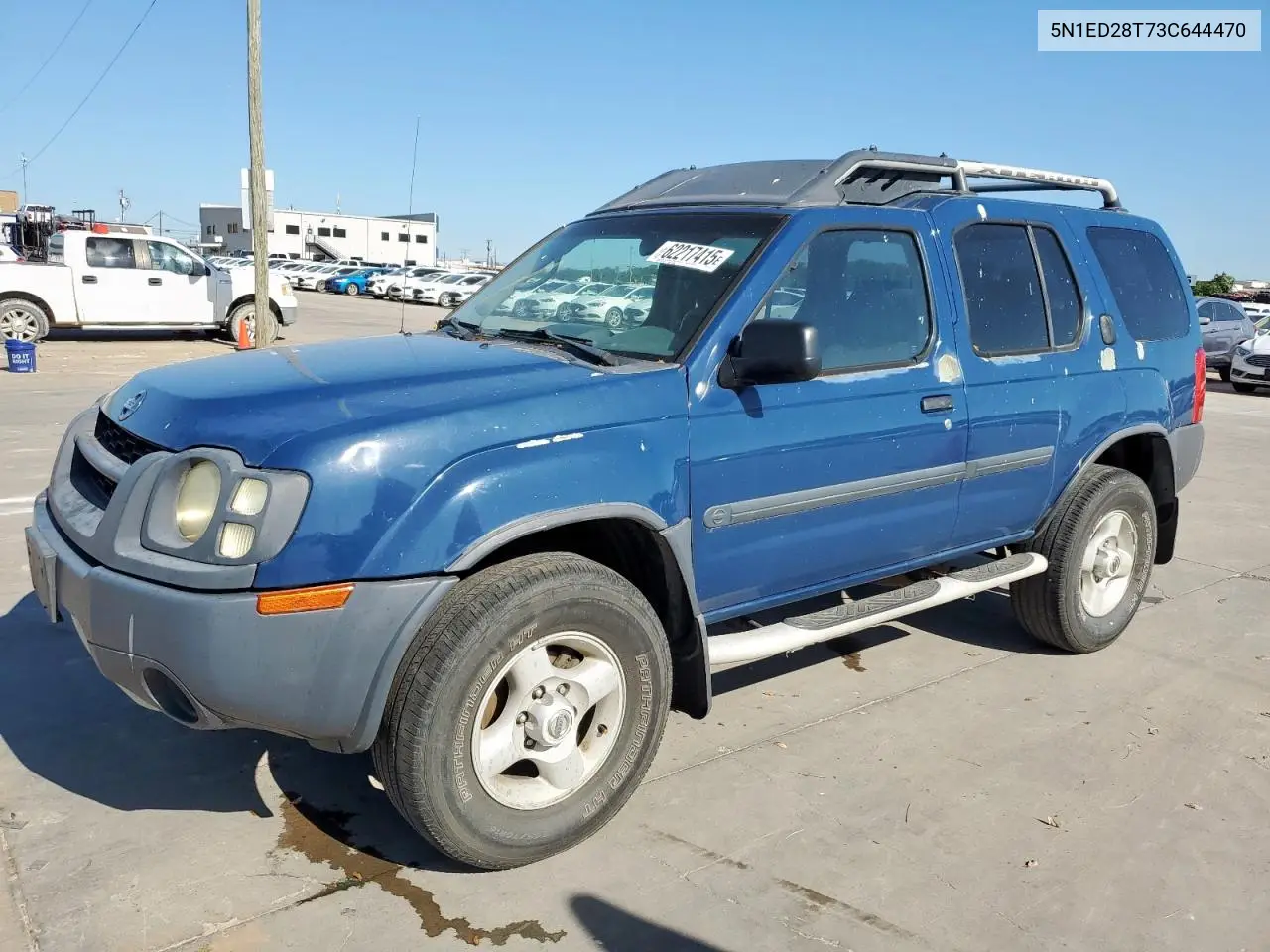 2003 Nissan Xterra Xe VIN: 5N1ED28T73C644470 Lot: 62217415